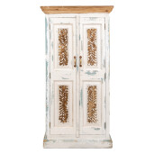 Dulap lemn alb maro 76x38x151 cm