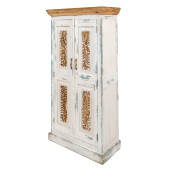 Dulap lemn alb maro 76x38x151 cm