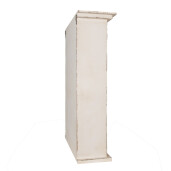 Raft perete 3 polite lemn alb vintage 51x20x77 cm