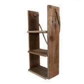 Raft perete lemn maro 28x16x59 cm