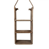 Raft perete lemn maro 28x16x59 cm