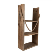 Raft perete lemn maro 28x16x59 cm