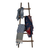 Scara decorativa lemn maro 50x8x140 cm