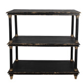 Consola lemn negru vintage 110x40x113 cm