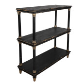 Consola lemn negru vintage 110x40x113 cm