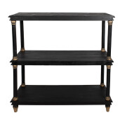 Consola lemn negru vintage 110x40x113 cm