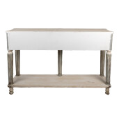 Consola lemn gri bej vintage 141x36x92 cm