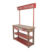 Consola expozor Craciun lemn 120x47x180 cm
