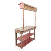 Consola expozor Craciun lemn 120x47x180 cm