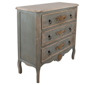 Comoda lemn verde maro 95x38x90 cm