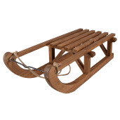 Sanie decorativa lemn maro 62x31x20 cm
