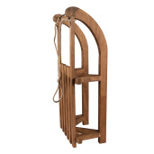 Sanie decorativa lemn maro 62x31x20 cm