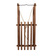 Sanie decorativa lemn maro 80x37x20 cm