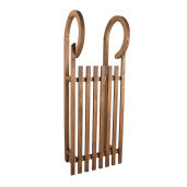 Sanie decorativa lemn maro 100x37x27 cm