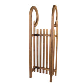 Sanie decorativa lemn maro 100x37x27 cm