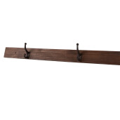 Cuier perete lemn maro 170x8x12 cm