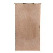 Dulapior perete lemn alb metal negru 33x25x61 cm