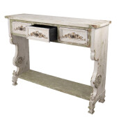 Consola lemn multicolor vintage 129x36x99 cm