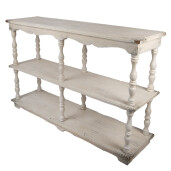 Consola lemn bej maro vintage 140x40x92 cm