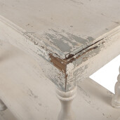 Consola lemn bej maro vintage 140x40x92 cm
