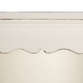 Raft perete lemn alb vintage 46x14x67 cm