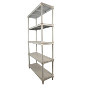 Raft lemn gri vintage 110x40x210 cm