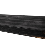 Raft lemn negru vintage 110x40x210 cm