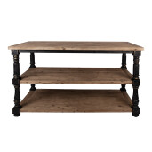 Masa dining lemn masiv negru maro vintage 180x100x85 cm