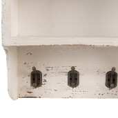 Raft perete lemn bej vintage 36x17x57 cm