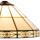 Abajur veioza sticla polirasina Tiffany 32x16 cm