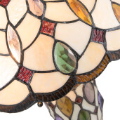 Veioza decorativa sticla multicolora polirasina Tiffany 40x60 cm