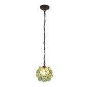 Lustra Tiffany metal sticla 21x21x17/90 cm 