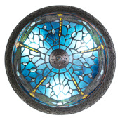 Lustra sticla polirasina decor libelula Tiffany 38x20 cm