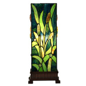 Veioza Tiffany polirasina sticla 18x18x45 cm