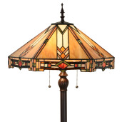 Lampadar Tiffany polirasina sticla 50x161 cm