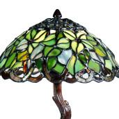 Veioza Tiffany maro verde 25x31 cm E14