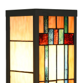 Aplica Tiffany metal sticla multicolora 14x16x40 cm E27