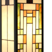 Aplica Tiffany sticla metal multicolora 14x16x40 cm E27