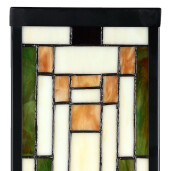 Aplica Tiffany sticla metal multicolora 14x16x40 cm E27