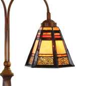 Veioza Tiffany multicolora 48x19x64 cm E27