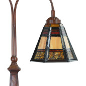 Veioza Tiffany multicolora 48x19x64 cm E27
