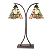 Veioza Tiffany multicolora 48x19x57 cm E27