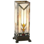 Veioza Tiffany metal polirasina 18x18x45 cm