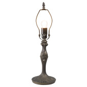Baza veioza Tiffany polirasina maro 15x42 cm E27