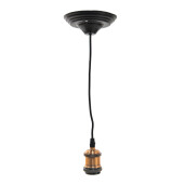 Set 2 suporturi pendul negru cupru 14x150