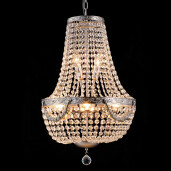 Candelabru metal argintiu sticla 40x64/184 cm
