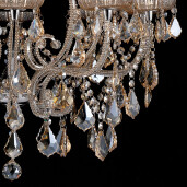 Candelabru metal argintiu sticla 71x80 cm 
