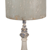 Veioza fier bej gri vintage 33x75 cm E27