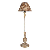 Veioza metal bej maro vintage 22x71 cm, E27