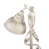 Veioza metal bej vintage 35x19x62 cm E27